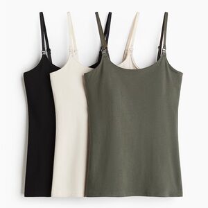 NWT MAMA 3-Pack Nursing Camisole Tops